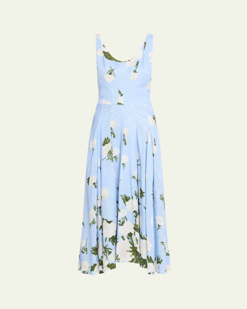 Floral-Printed Midi Dress